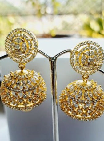 Gold Aadya Jhumkis