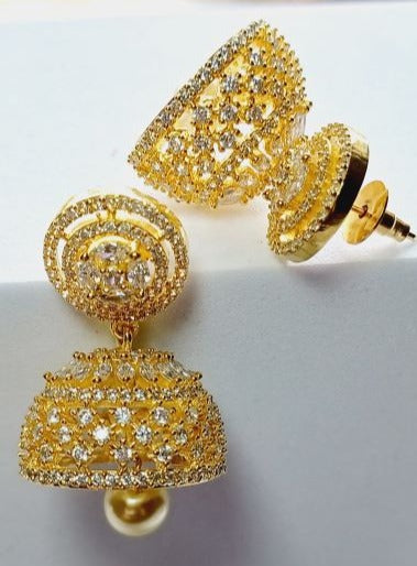 Gold Aadya Jhumkis