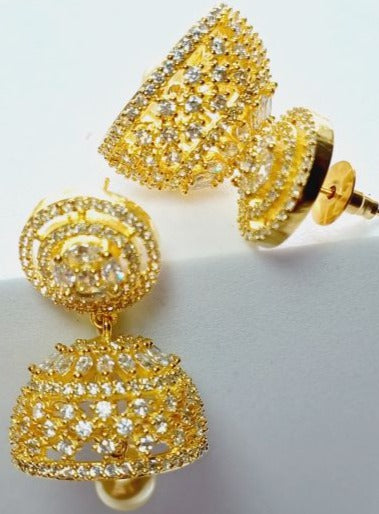 Gold Aadya Jhumkis