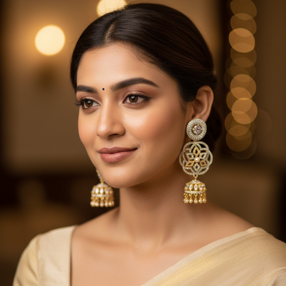 Gold Alonna Jhumkis