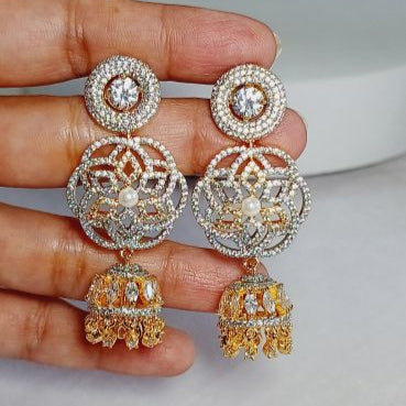 Gold Alonna Jhumkis