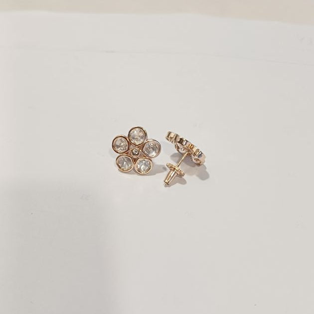 Gold Anasia Kundan Studs