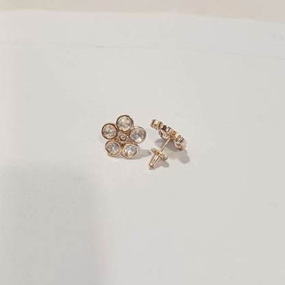 Gold Anasia Kundan Studs