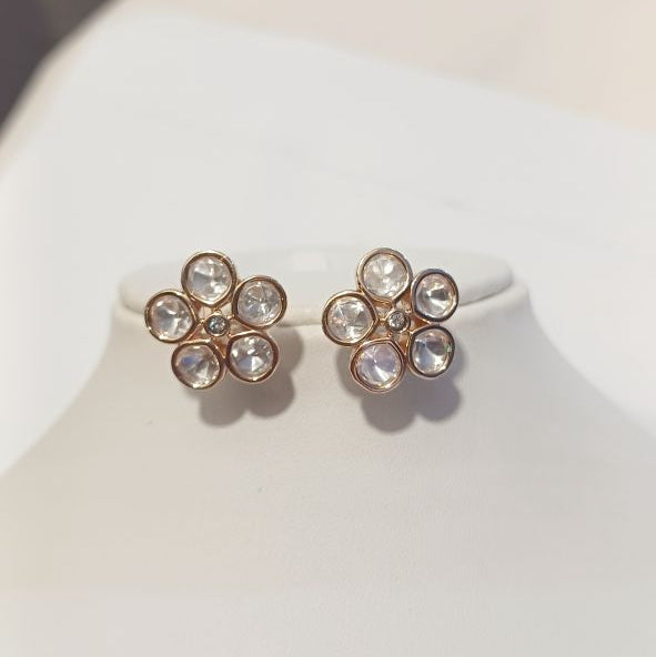 Anasia Kundan Studs Earrings on Carat Gold Plating on Brass