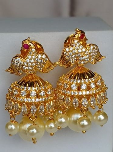 Gold Anu Jhumkis