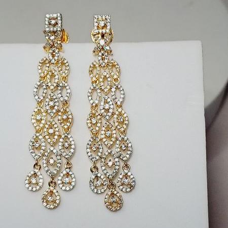 AD Gold Anushka Dangle Earrings