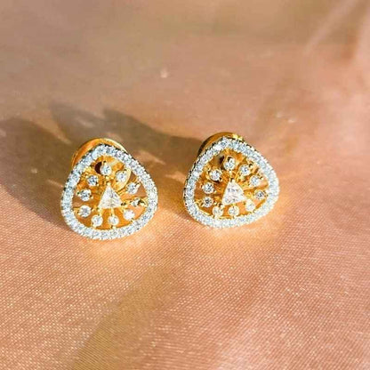 Gold Bhanu Diamond Studs
