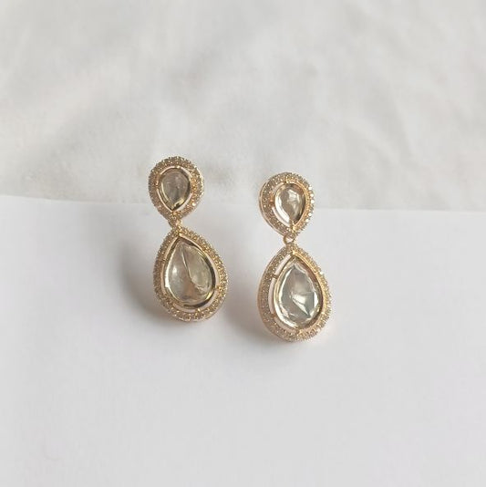 Gold Bhu Kundan Drop