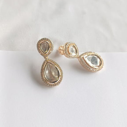 Gold Bhu Kundan Drop