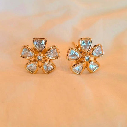 Gold Charvi Kundan Studs