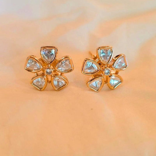 Gold Charvi Kundan Studs