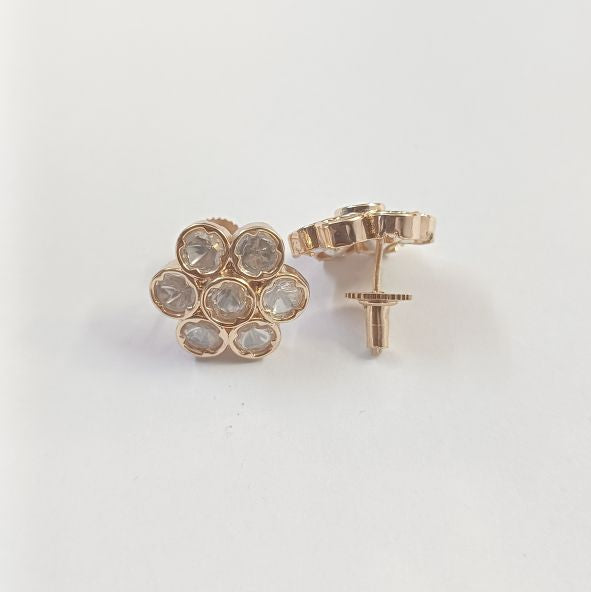 Gold Devina Kundan Studs