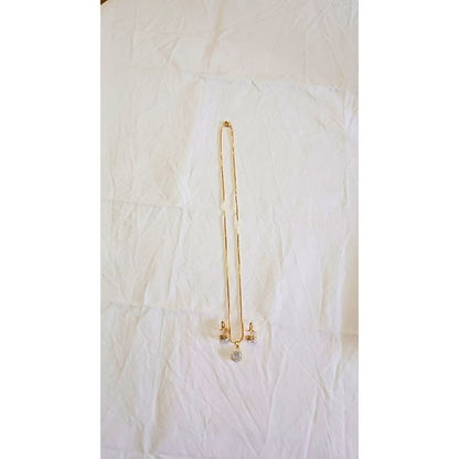 Gold Emie Diamond Pendant Set
