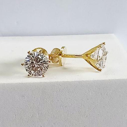 Gold Gargi Solitaire Studs