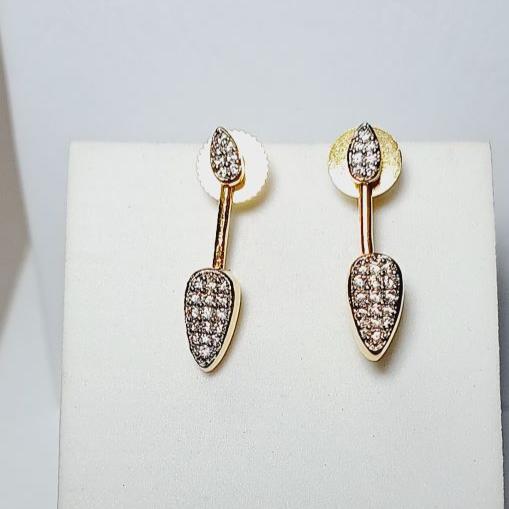 AD Gold Gaura Drop Earrings