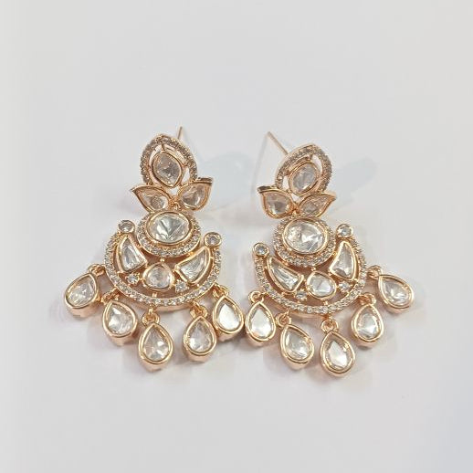 Gold Harshi Kundan Chandbali