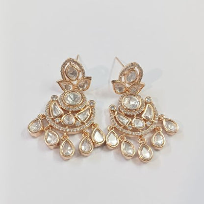 Gold Harshi Kundan Chandbali