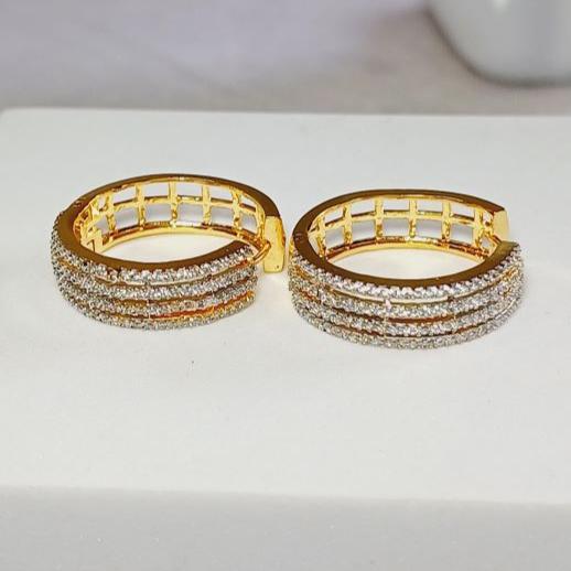 Gold Hetal Hoops