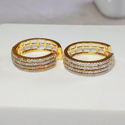 Gold Hetal Hoops