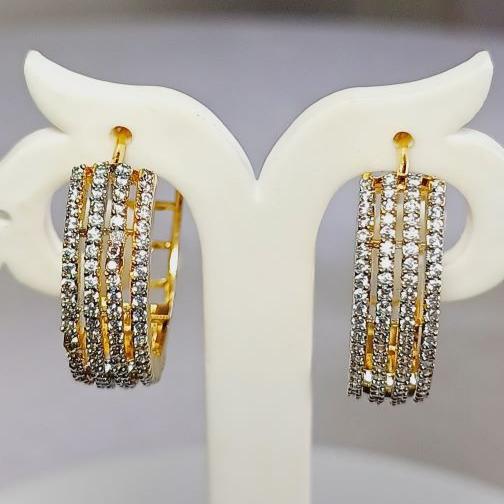 AD Gold Hetal Hoop Earrings