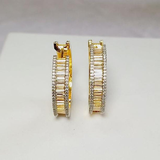 AD Gold Hetvi Hoop Earrings