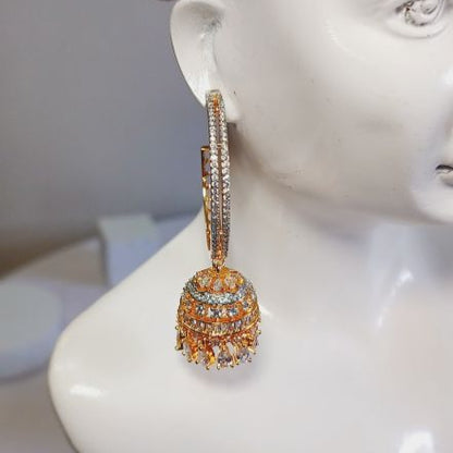 Gold Indu Hoop Jhumki