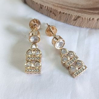 Gold Jigna Kundan Drop