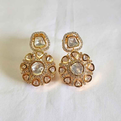 Gold Kashvi Kundan Drop