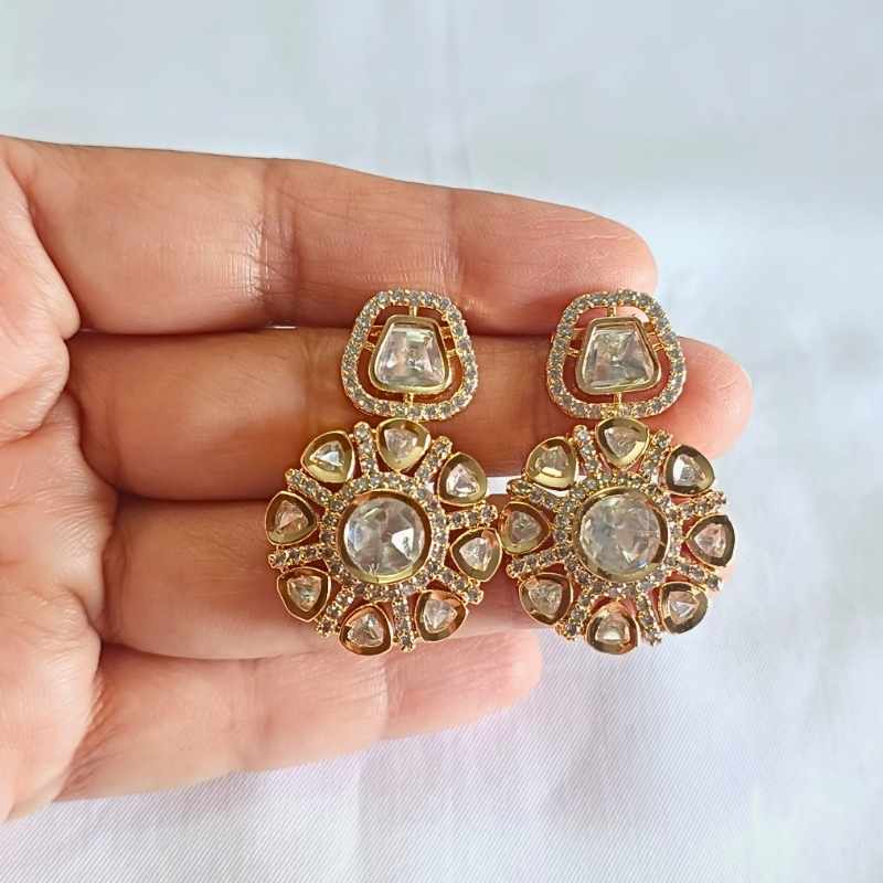 Gold Kashvi Kundan Drop