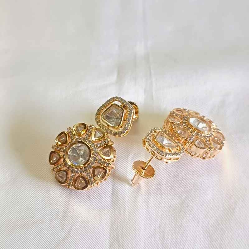 Gold Kashvi Kundan Drop