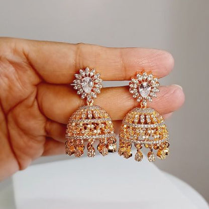 Gold Keya Jhumkis