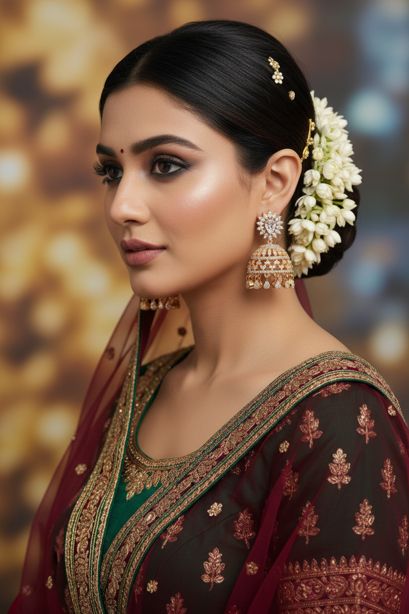 Gold Keya Jhumkis