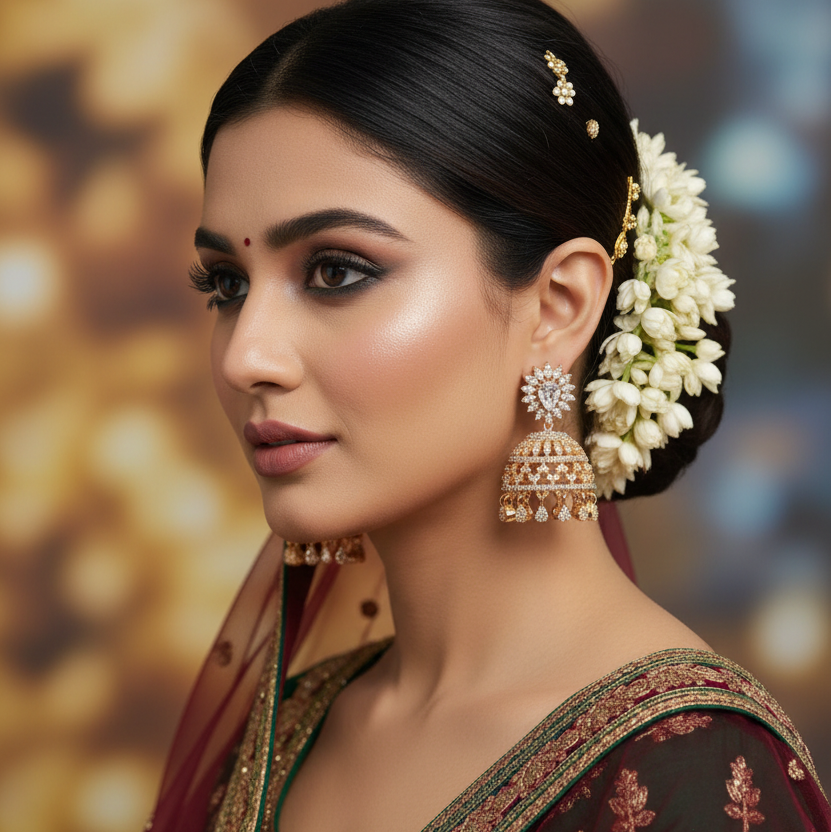 Gold Keya Jhumkis