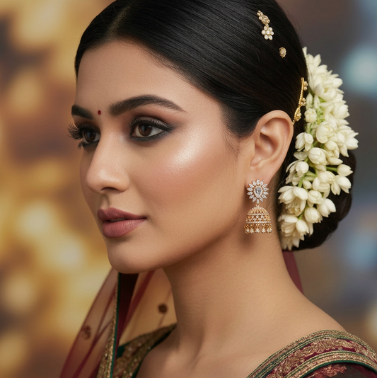 Gold Keya Jhumkis