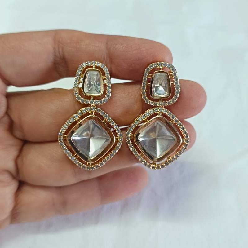 Gold Krisha Kundan Drop