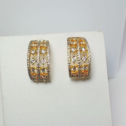 AD Gold Kruti Bali Earrings