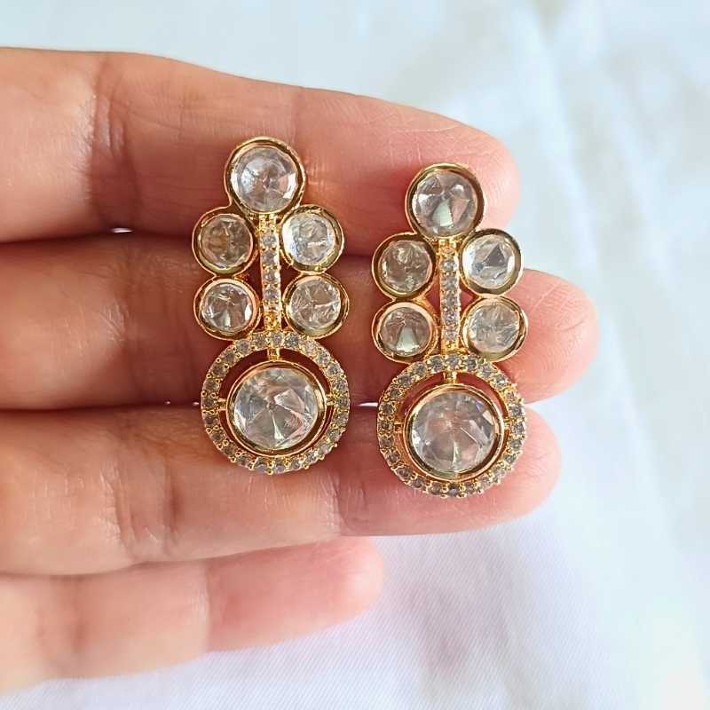 Gold Lalita Kundan Drop