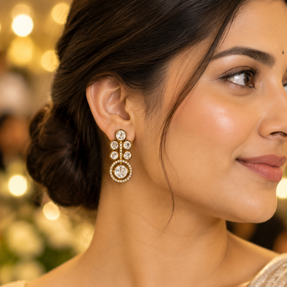 Gold Lalita Kundan Drop