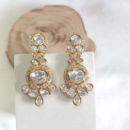 Gold Lonika Kundan Dangler