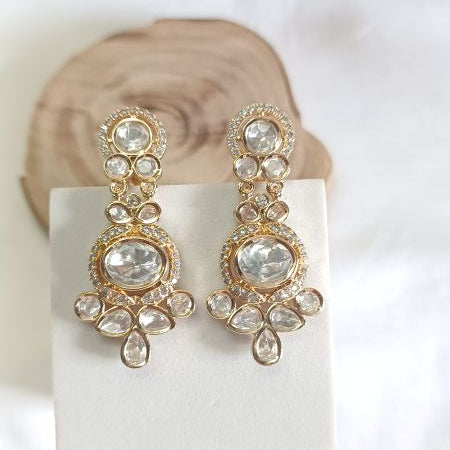 Gold Lonika Kundan Dangler