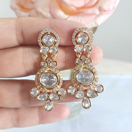 Gold Lonika Kundan Dangler