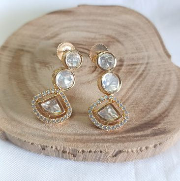 Gold Lyla Kundan Drop