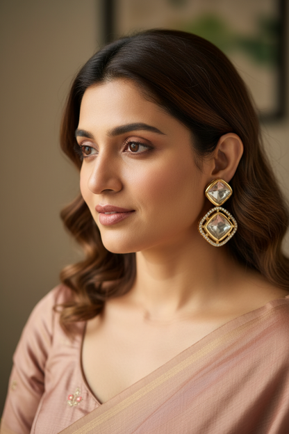 Gold Maiya Kundan Drop
