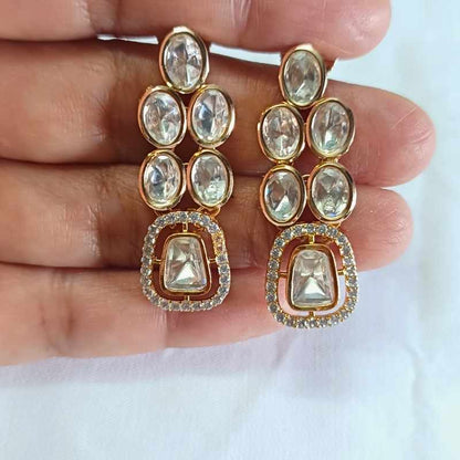 Gold Mayah Kundan Drop