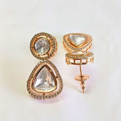 Gold Mishka Kundan Drop
