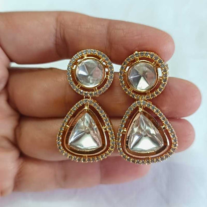 Gold Mishka Kundan Drop