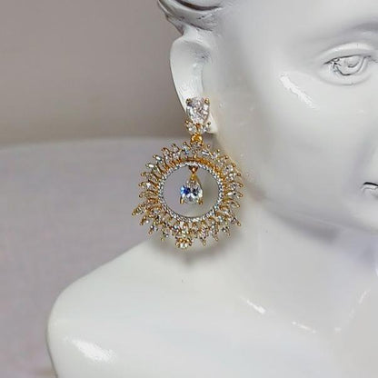 Gold Payal Chandbali