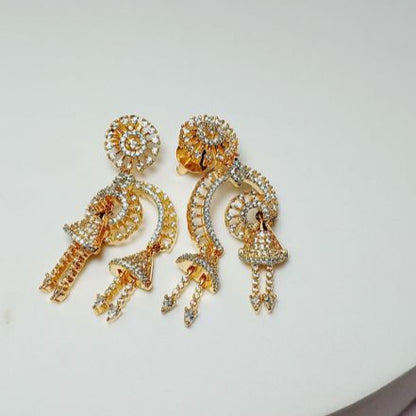 Gold Purna Jhumkis