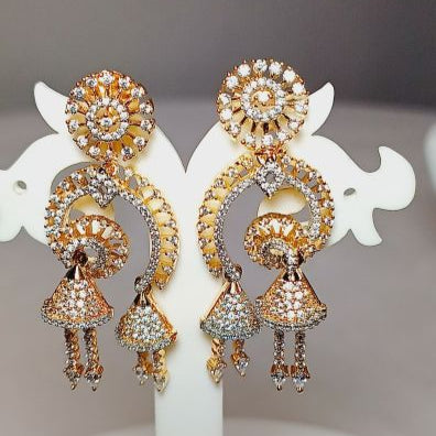 Gold Purna Jhumkis