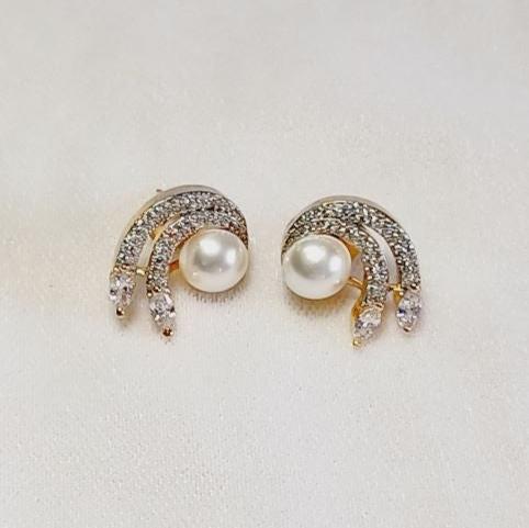 AD Gold Ragini Studs Earrings